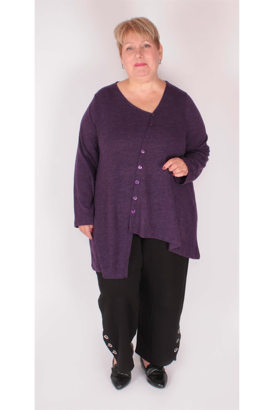 Purple Pelote Tunic